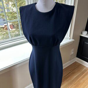 Calvin Klein Blue Sheath Dress Sleeveless for Work